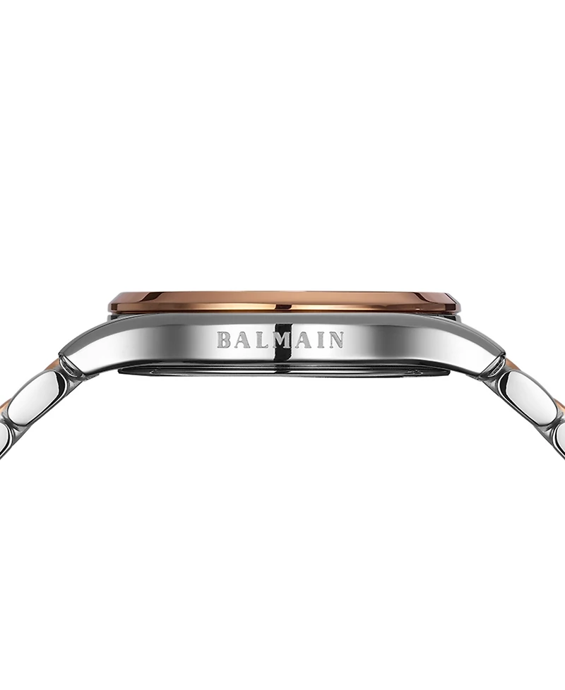 Balmain Women's Swiss Beleganza Diamond (1/20 ct. t.w.) Two-Tone Stainless Steel Bracelet Watch 28mm