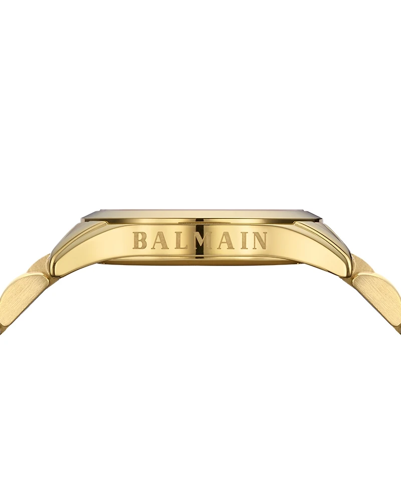 Balmain Women's Swiss Classic R Diamond Accent Gold Pvd Stainless Steel Bracelet Watch 30mm