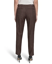 Calvin Klein Women's Textured Slim-Leg Ankle Pants