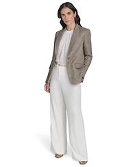 Calvin Klein Women's Textured One-Button Jacket
