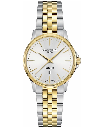 Certina Women's Swiss Ds-8 Two-Tone Stainless Steel Bracelet Watch 31mm
