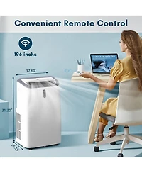 Cowsar Portable Air Conditioners,3-in-1 Portable Ac Unit,12000 Btu Air Conditioner for Room Up to 550 Sq. Ft,Cool & Dehumidifier & Fan Modes, Portable