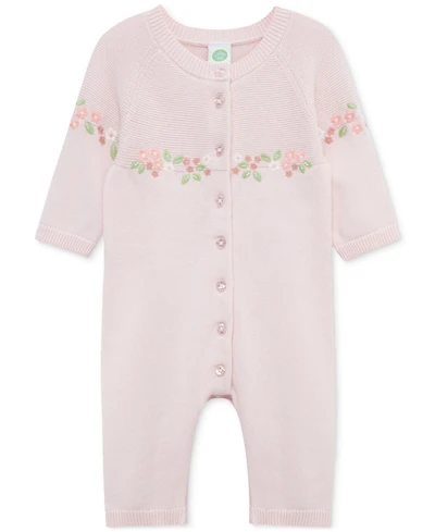 Little Me Baby Girls Cotton Garland Sweater Coverall