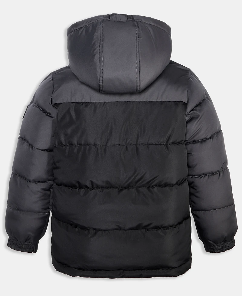 Reebok Big Boys Color Blocked Promo Long Sleeve Puffer Jacket