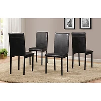 Streamdale Furniture Citico 5-Piece Metal Dinette Set with Laminated Faux Marble Top