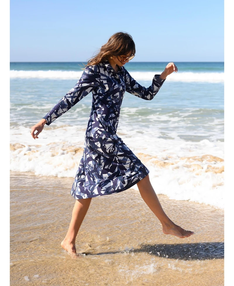 Celtic & Co. Women's Slub Jersey Shirt Midi Dress