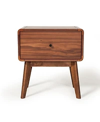 Modern Mid Century Nightstand with Single Drawer