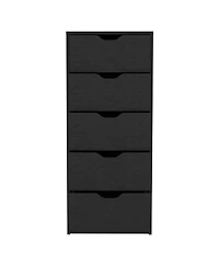 Five Drawer Standard Chest for Bedroom Storage and Clothes Organization