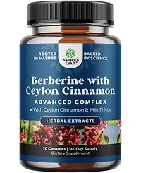 Balancing Berberine | 1200mg Per Serving Complex | Antioxidant Berberine + Ceylon Cinnamon, Heart Health Support | 90ct