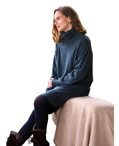 Celtic & Co. Women's Geelong Turtleneck Knee Length Dress