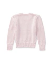 Polo Ralph Lauren Toddler and Little Girls Flag Crewneck Sweater