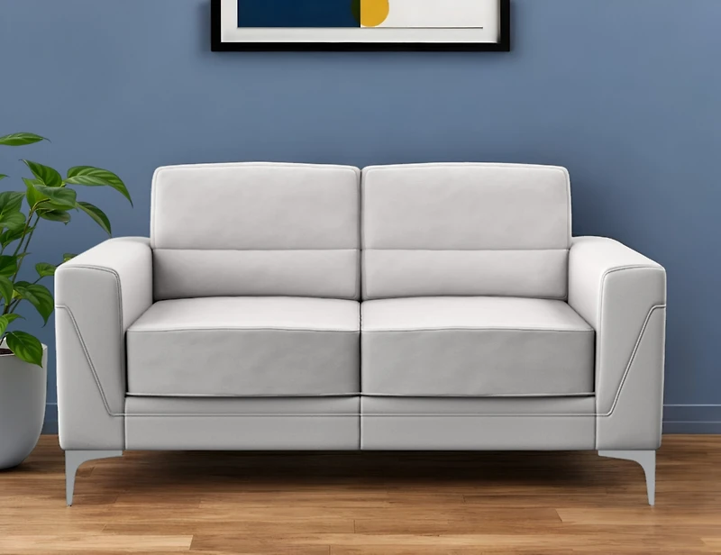 Faux Leather Loveseat for Modern Living Room Seating and Stylish Decor