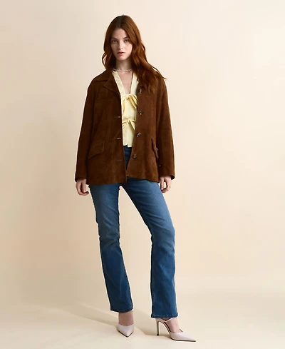 Furniq Uk Women's Suede Jacket, Created for Macy's