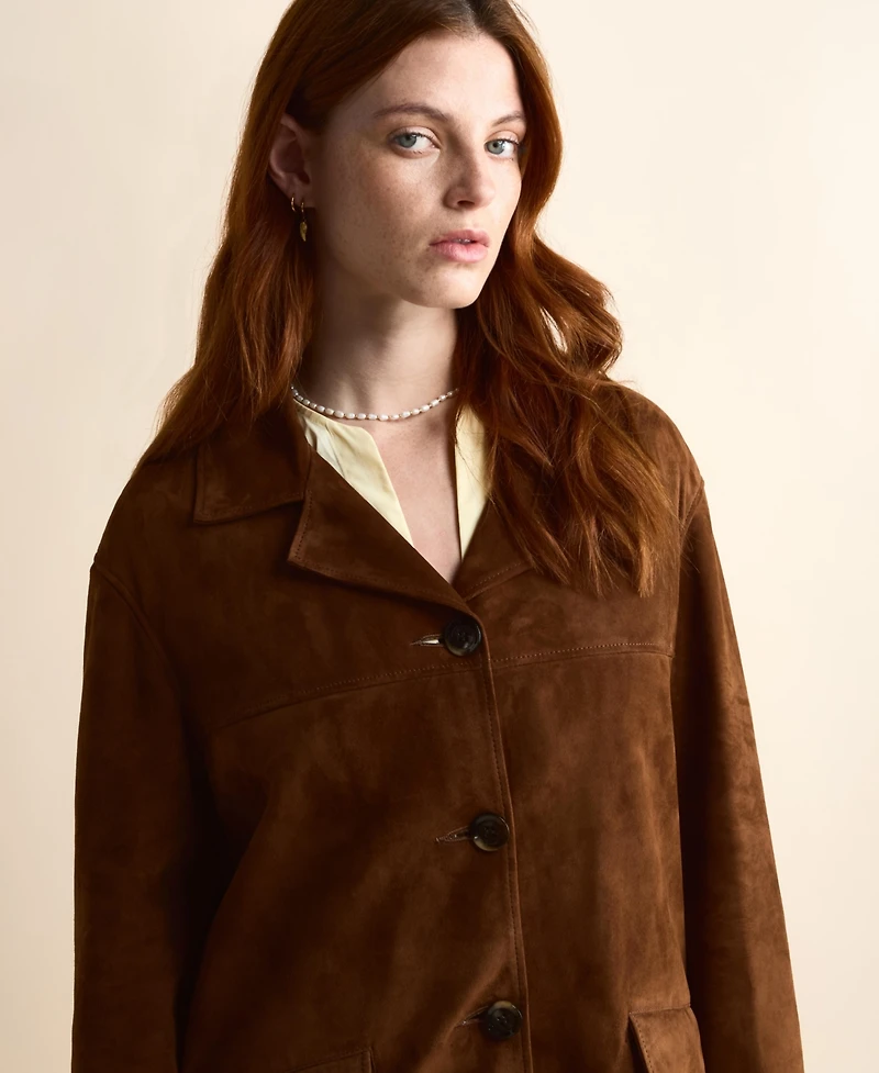 Furniq Uk Women's Suede Jacket, Created for Macy's