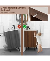 25 Inch Wooden Bathroom Storage Cabinet with Sink