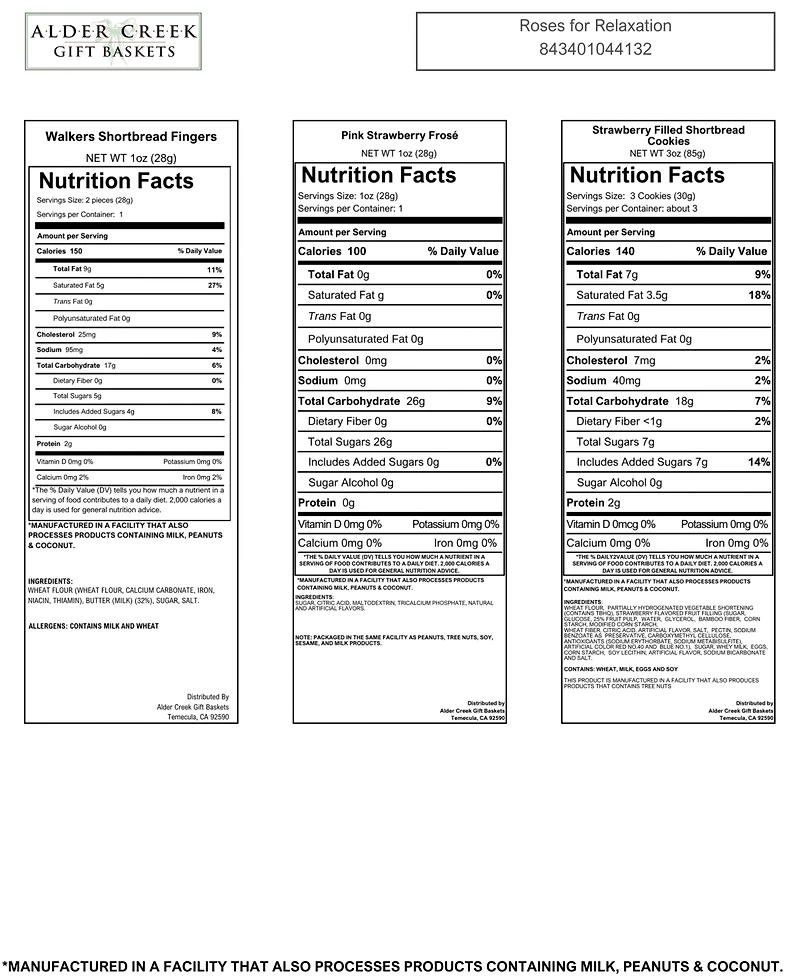 Alder Creek Roses for Relaxation Gift Basket