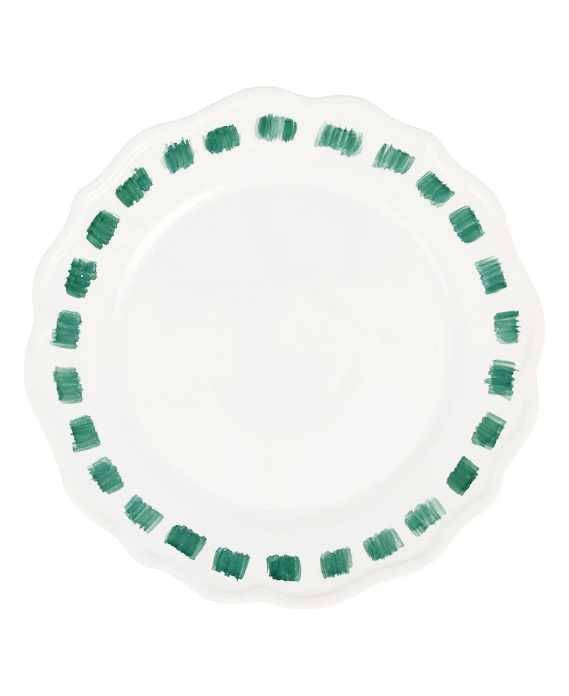 Vietri Lisbon Stitch Dinner Plate