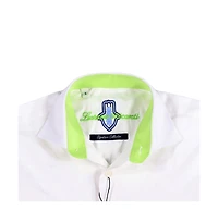 Luchiano Visconti Men's White Jacquard Shirt