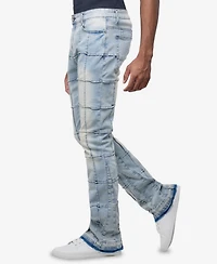 Raw X Men's Box Panel Fashion Stacked Jeans