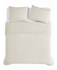 Brooklyn Loom Woven Texture 3-Pc. Comforter Set, King