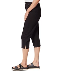Gloria Vanderbilt Women's Amanda Slit-Hem High-Rise Capris Jeans