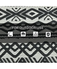 Reversible Outdoor Rug: Waterproof Plastic Straw Carpet for Outdoor and Rv Use