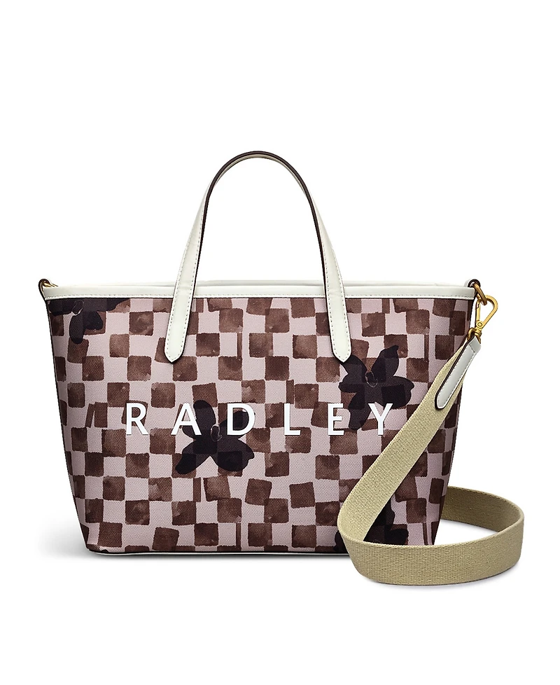 Radley London Southwell Gardens Check Medium Open Top Tote Bag