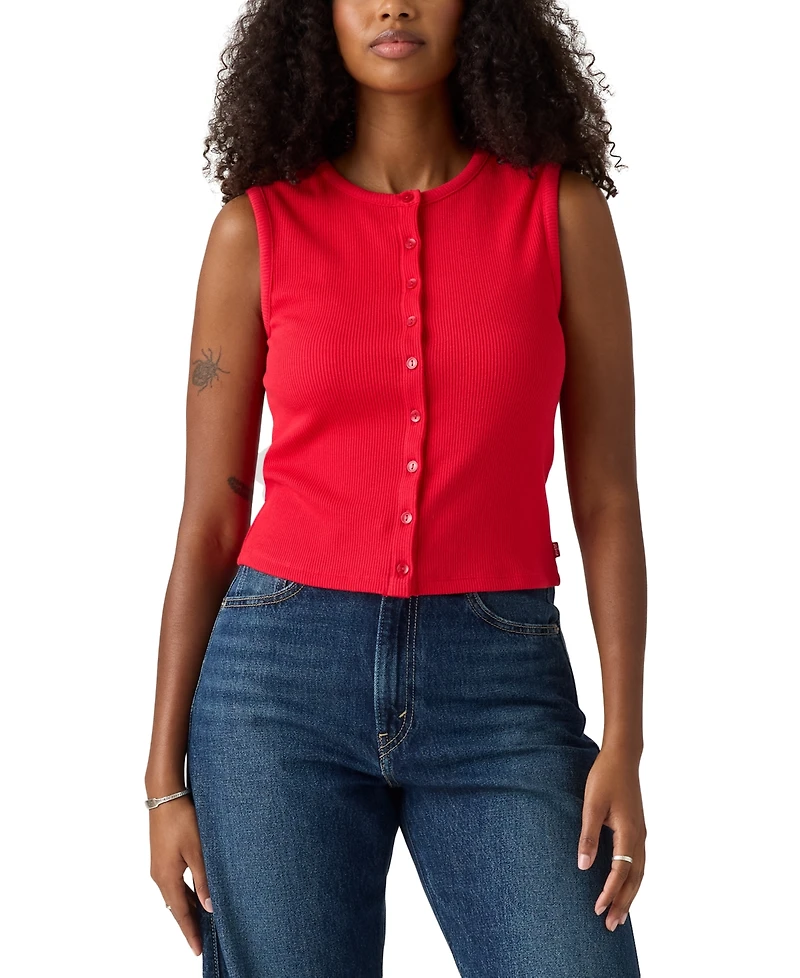 Levi's Women's Rory Sleeveless Button-Up Top