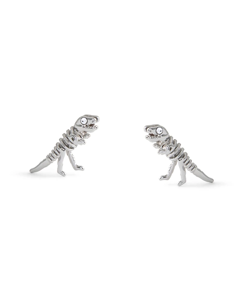 Coach Faux Stone Signature Skeletal Rexy Stud Earrings
