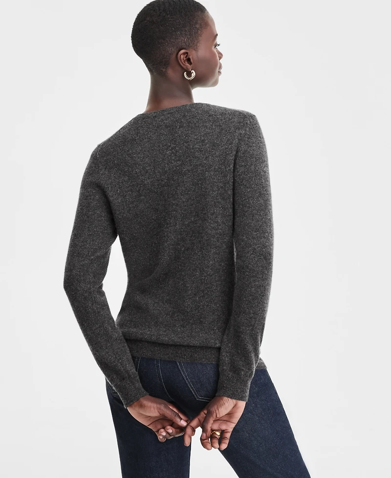 Charter Club Women's Long-Sleeve 100% Cashmere Crewneck Sweater, Macy's Exclusive