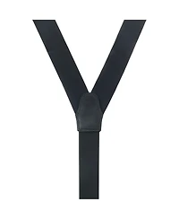 Trafalgar Men's Sutton Solid Color Silk Formal Suspenders | Y-Back, Adjustable Braces