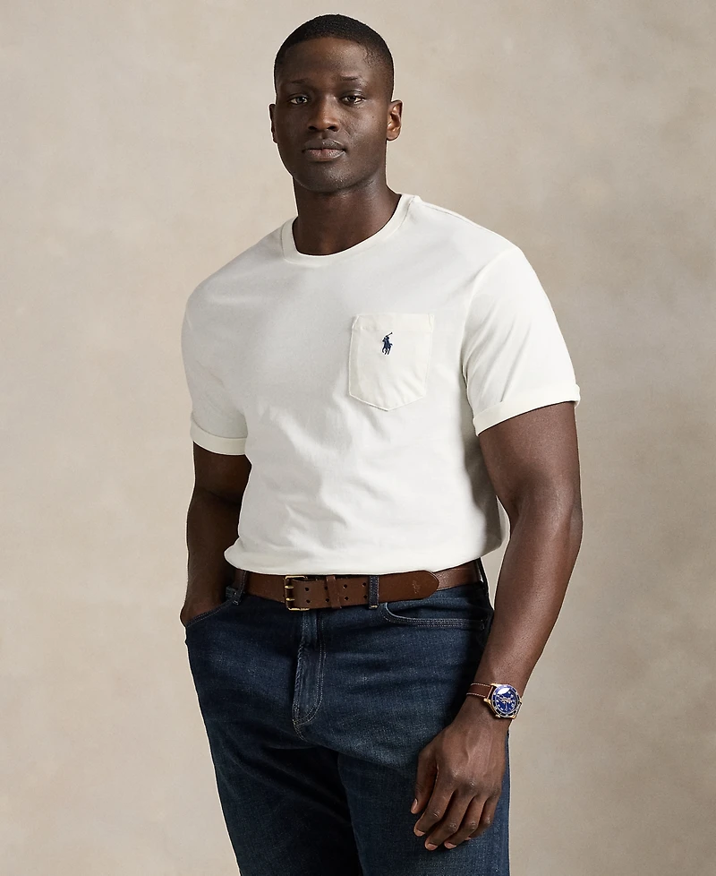 Polo Ralph Lauren Men's Big & Tall Pocket Jersey T-Shirt