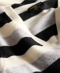 Charter Club Women's 100% Cashmere Striped V-Neck Sweater, Macy's Exclusive