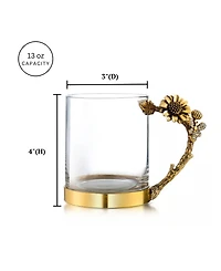 Antique-Like Mugs, Set of 2, 14 Oz