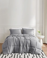 Truly Soft Garment Wash Solid 3-Pc. Comforter Set, Full/Queen