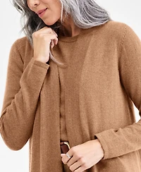 Charter Club Women's 100% Cashmere Split-Hem Long Cardigan, Macy's Exclusive