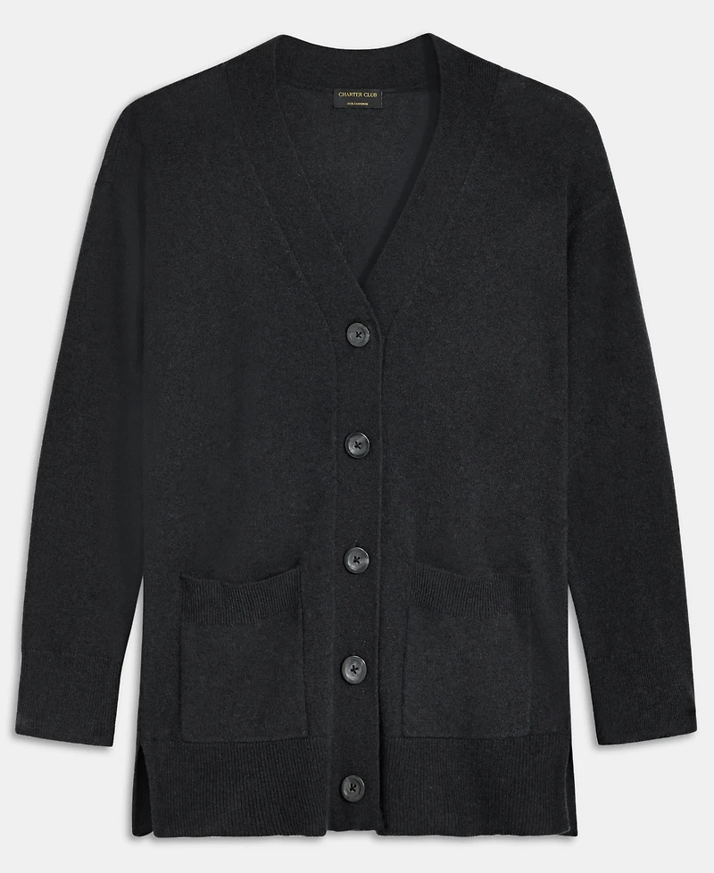 Charter Club Women's Button-Front 100% Cashmere Cardigan, Macy's Exclusive