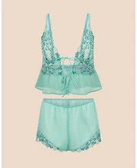 Adore Me Plus Tammy Camisole & Shorts Set Lingerie