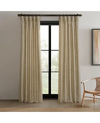 Raw Weave Linen Curtains (2 Panels) Window and Drapes, Rod Pocket Bedroom Curtains