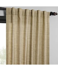 Raw Weave Linen Curtains (2 Panels) Window and Drapes, Rod Pocket Bedroom Curtains