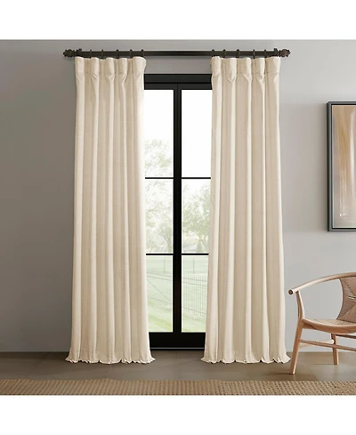 Raw Weave Linen Curtains (2 Panels) Window and Drapes, Rod Pocket Bedroom Curtains