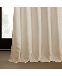 Raw Weave Linen Curtains (2 Panels) Window and Drapes, Rod Pocket Bedroom Curtains