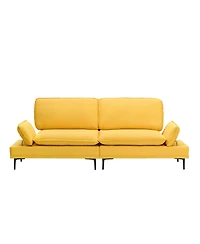 Streamdale Premium Soft Yellow Sofa for Small Spaces