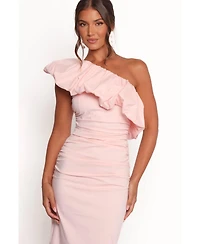 Petal and Pup Women's Eliya One Shoulder Frill Maxi Dress