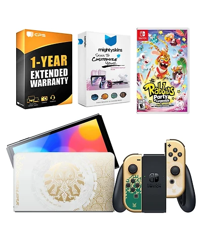 Nintendo Switch Oled Legend of Zelda: Tears of the Kingdom Edition with Rabbids: Party of Legends