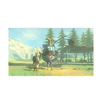 Nintendo Switch Neon Red & Blue Oled Console with The Legend of Zelda Breath of the Wild, MightySkins Console and Controller Skin Voucher
