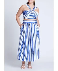 Eloquii Women's Split Strap Crop Top