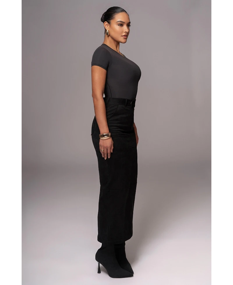 Jluxlabel Women's Joy Suede Maxi Skirt