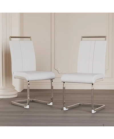 Streamdale Upholstered C-leg Modern Dining Side Chair (Set of 2)
