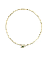 Rachel Zoe 14K Gold Plated Sterling Silver Snake Collar Necklace